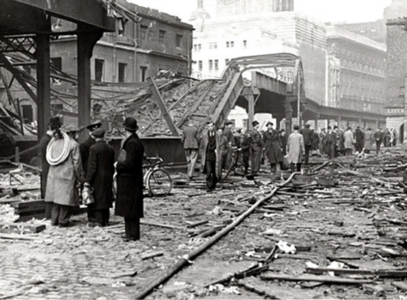 overhead railway blitz damage james street